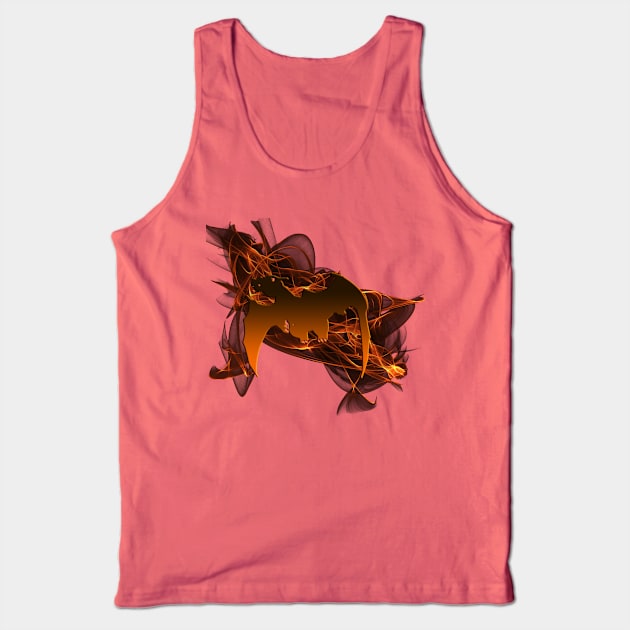 Dragon From The Ashes on Emerald Green Tank Top by LANStudios